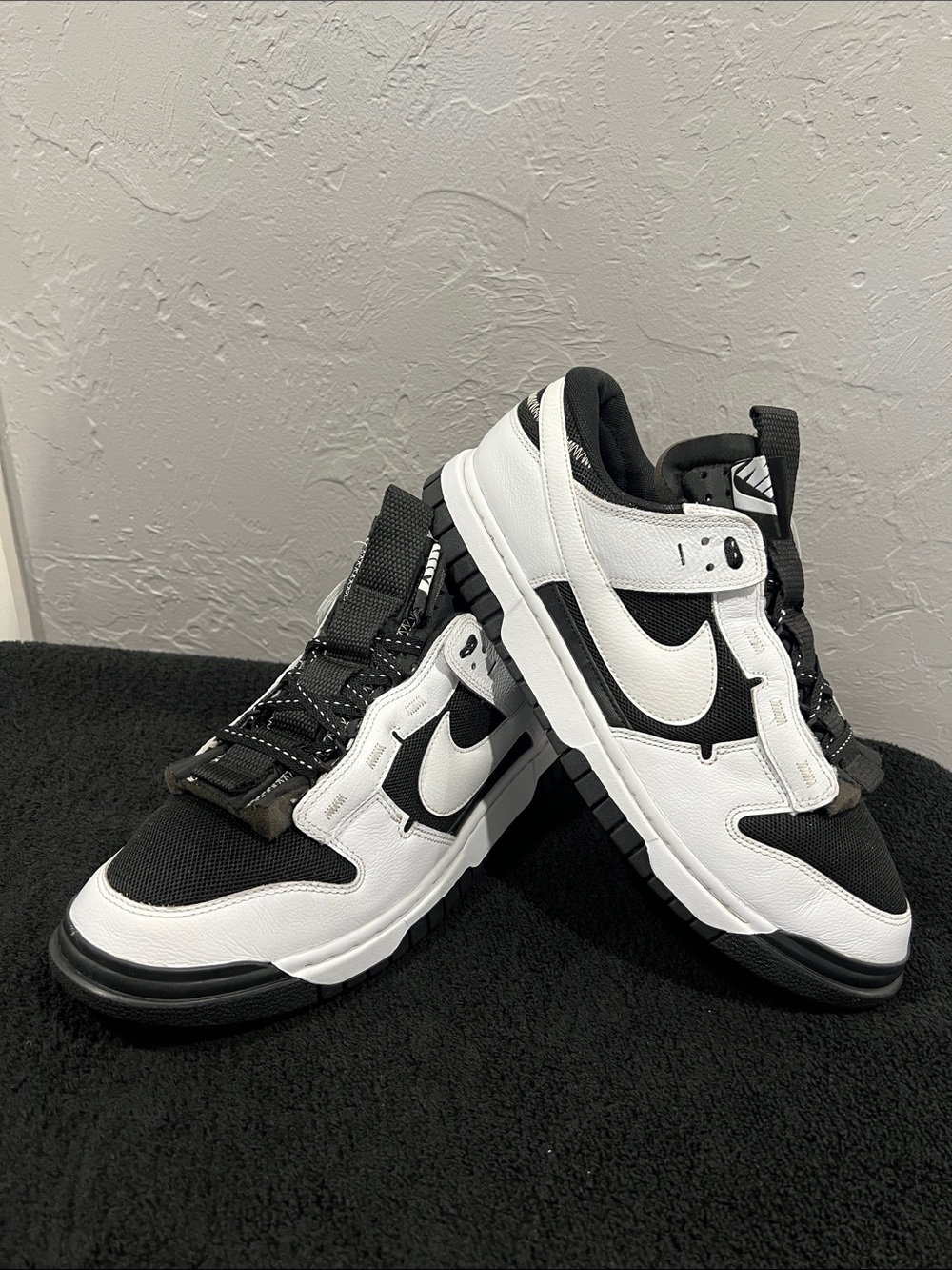 🔥🔥 NIKE Air Dunk Jumbo Reverse Panda Sneakers DV0821-002 Men Sz 13 - EUC